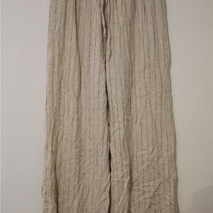 Altard state linen Beige Striped Pants
